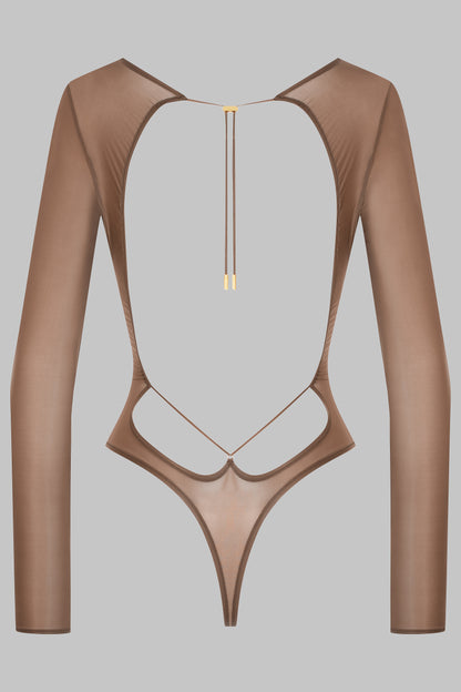Body string dos ouvert manches longues - French Kiss Light