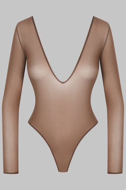 Body string dos ouvert manches longues - French Kiss Light