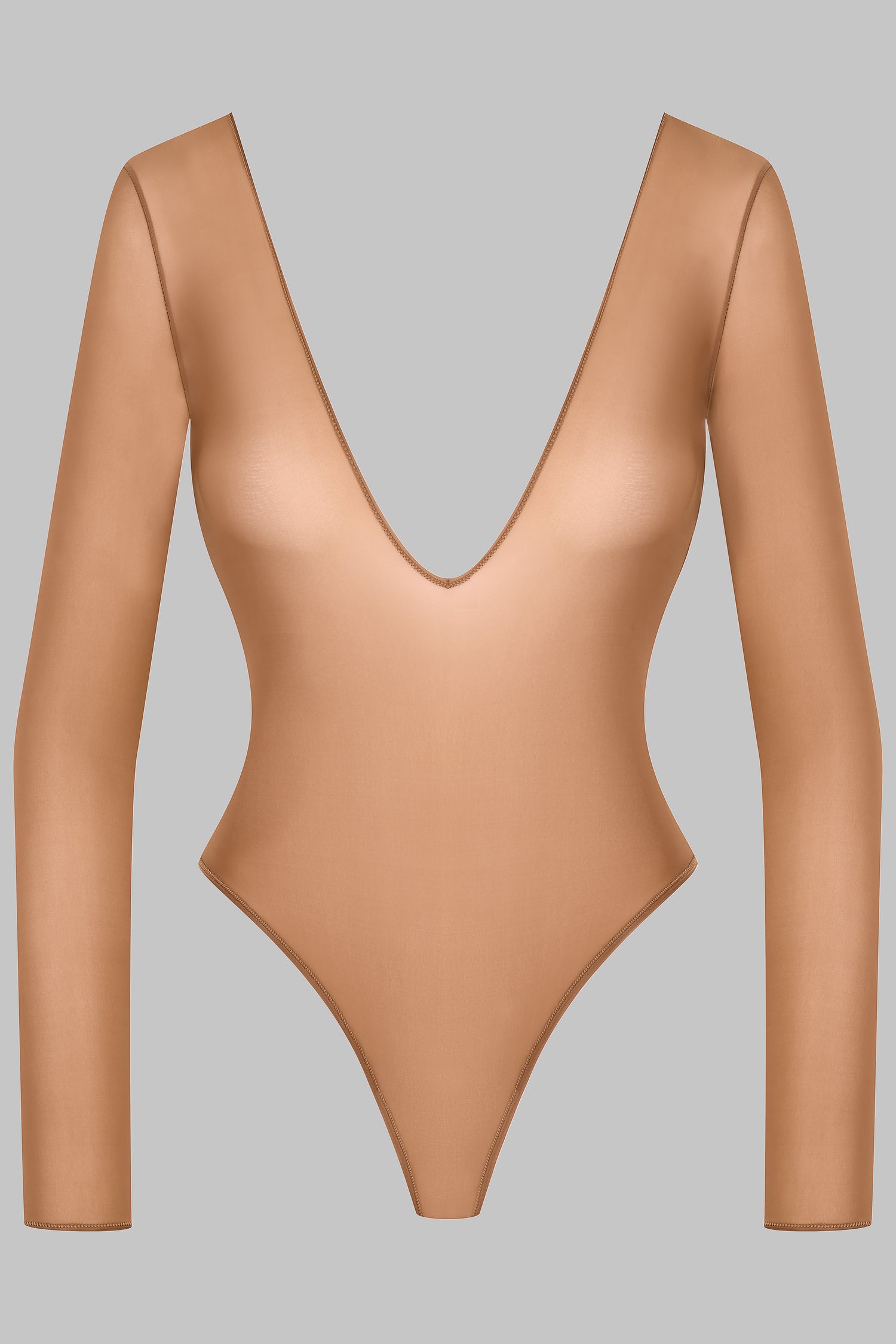 Rückenfreier Langarm-Stringbody - French Kiss Light