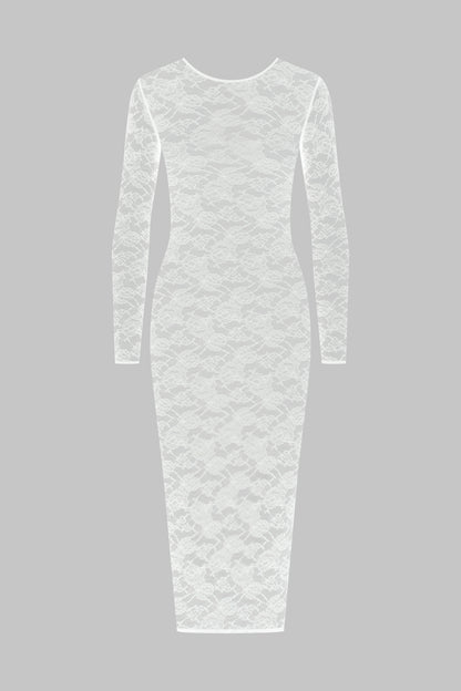 Robe midi manches longues - Flashback