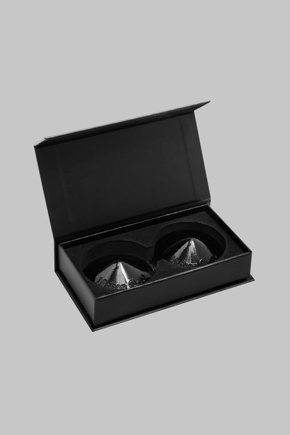 Cache-tétons cuir vernis - Les Fétiches