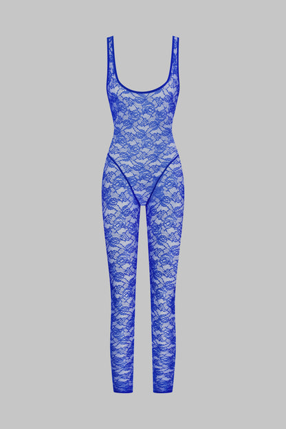 Open Back Catsuit - Flashback Neon