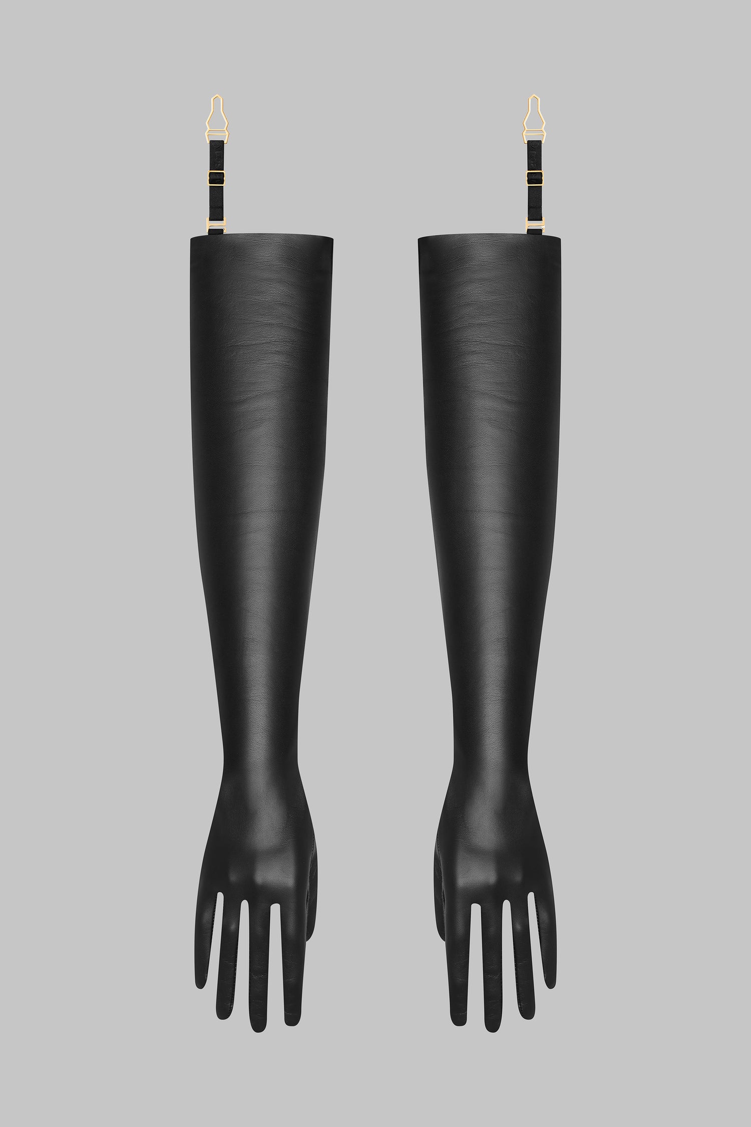 Leather Opera Gloves with suspenders