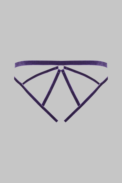 Culotte ouverte - Parure velours