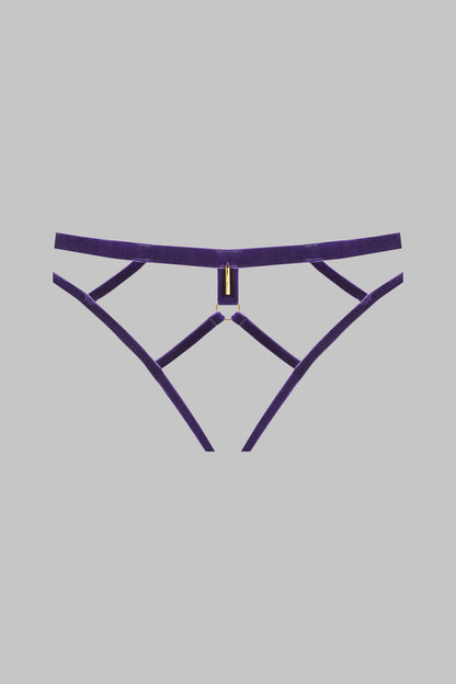 Culotte ouverte - Parure velours