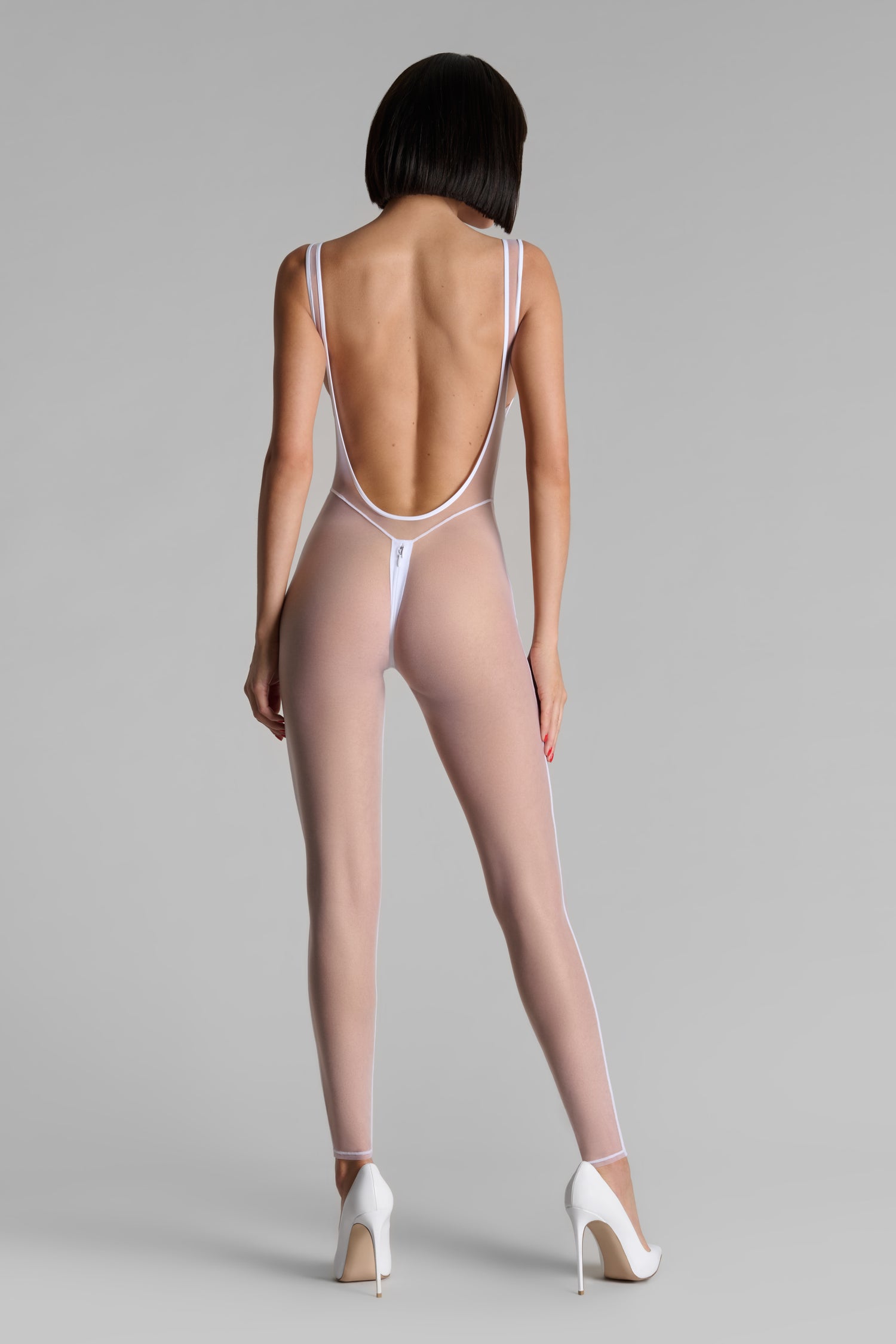 Catsuit ouvrable bretelles - Pure Tentation