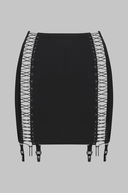 Jupe courte porte-jarretelles - Nuit Infinie