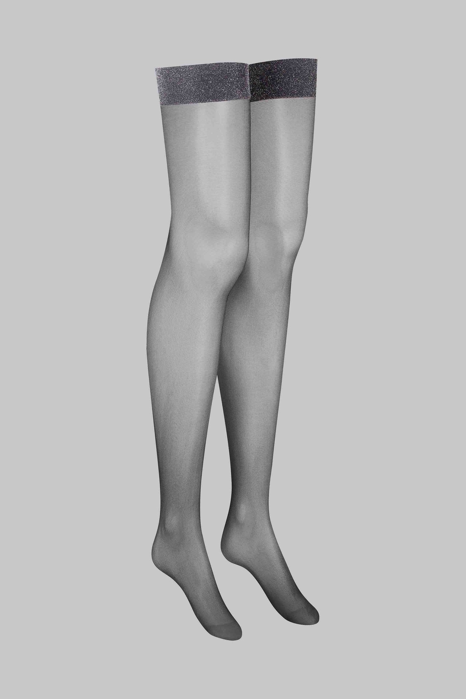Lurex garter stockings 20D - LEGWEAR