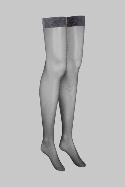 Lurex calze giarrettiere - 20D - Legwear