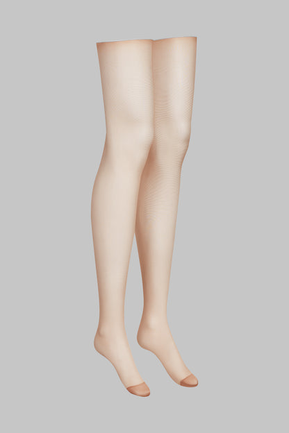 Calze con riga e orli tagliati arrotolati - 20D - Legwear