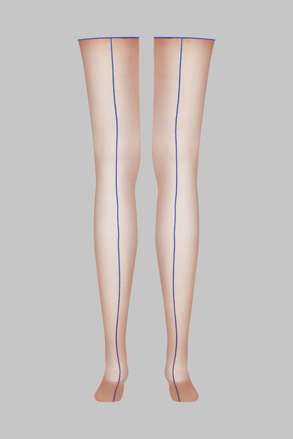 Bas coupés roulés couture 20D - Legwear