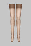 Calze velate in nylon - Marrone - Les Coquetteries