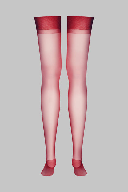Bas nylon 15D - Bordeaux - Legwear