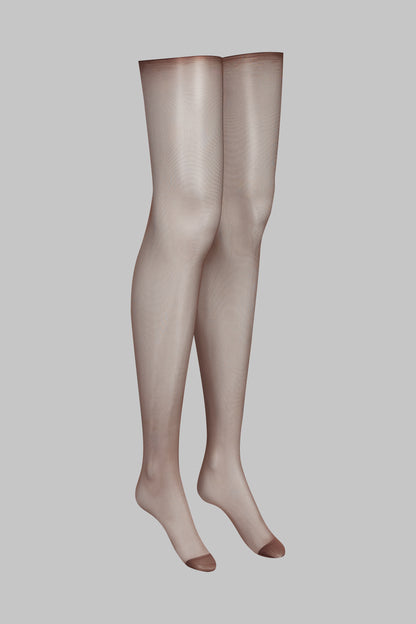 Calze velate setose con orli tagliati arrotolati - 20D - Legwear