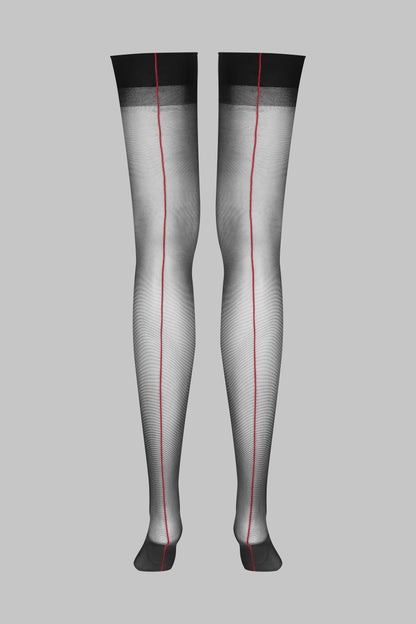 Bas jarretières couture 20D - Legwear