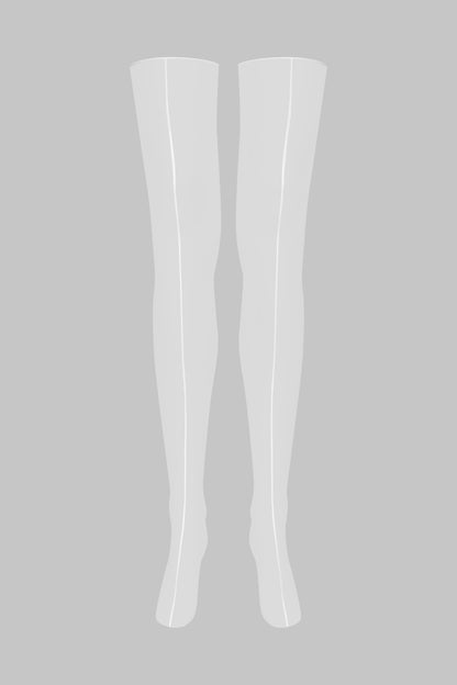 Bas coupés roulés double couture 10D - Legwear