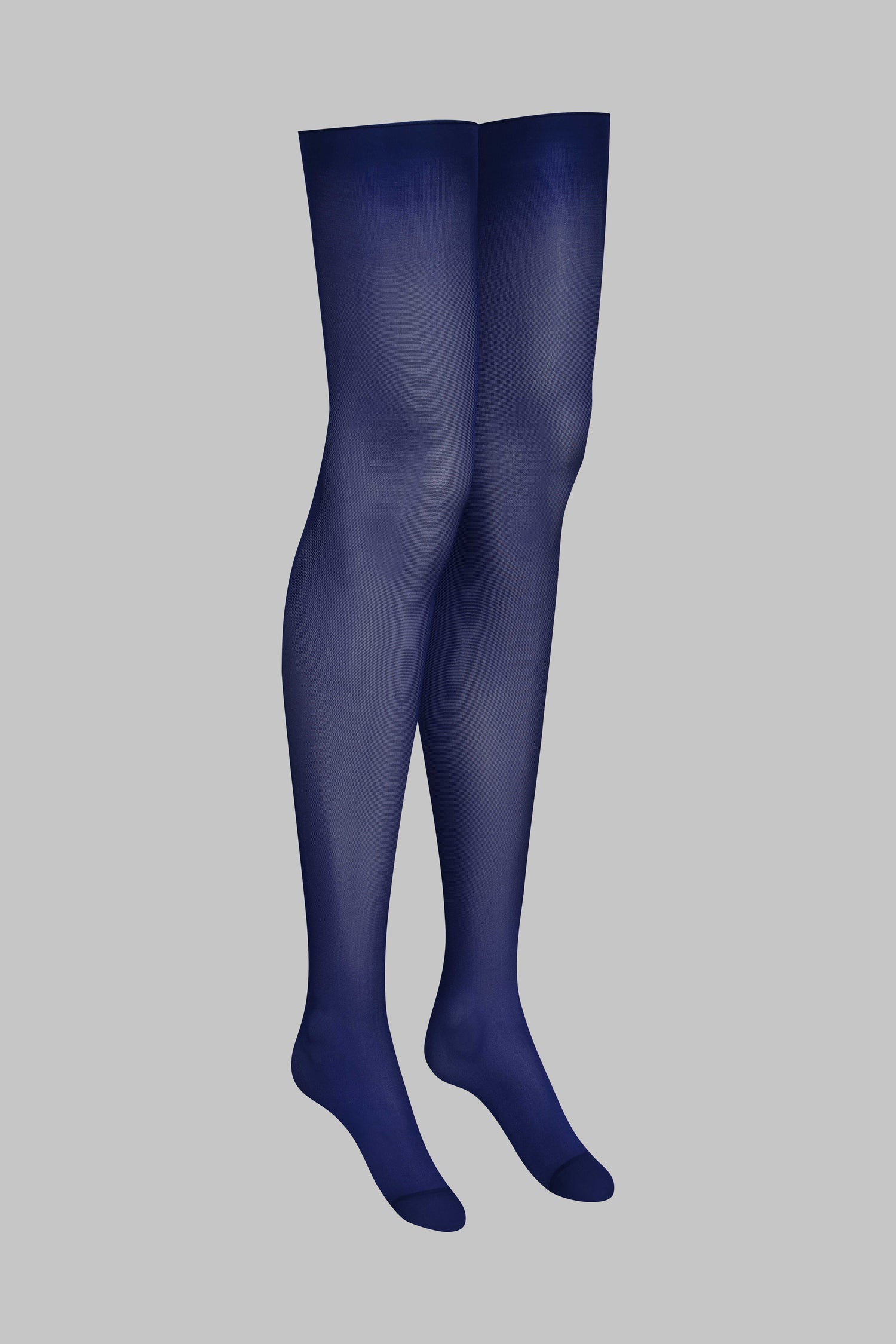Strümpfe mit gerolltem Schnitt 40D - Marineblau - LEGWEAR