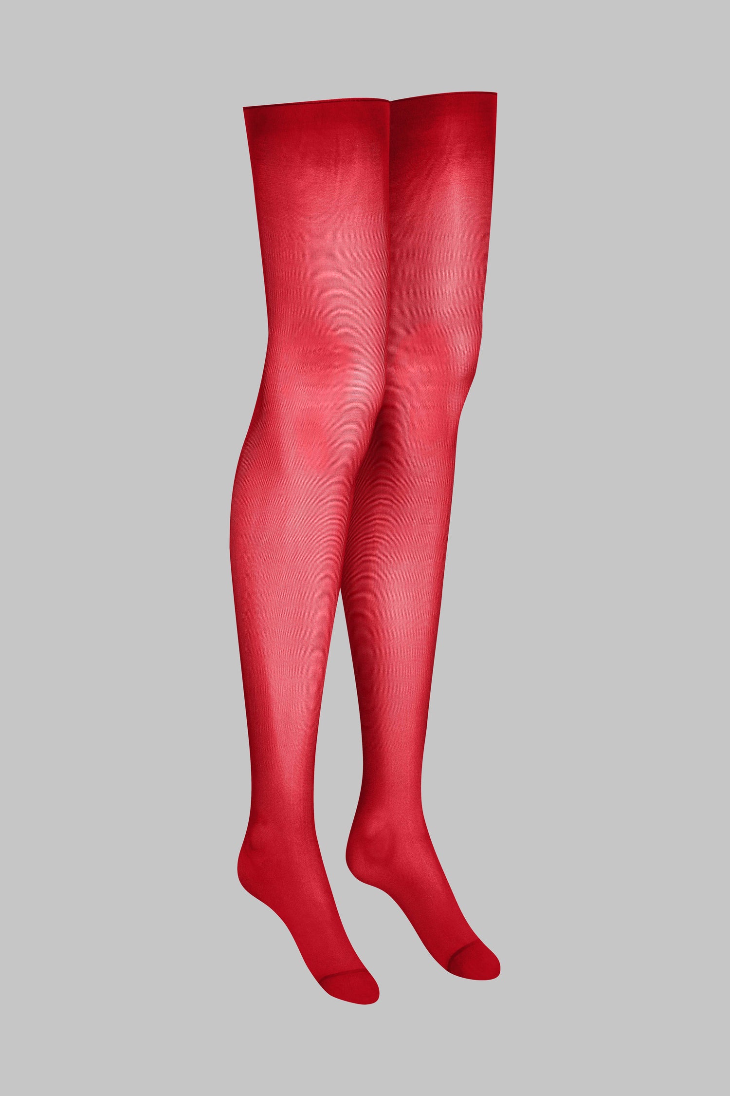 Strümpfe mit gerolltem Schnitt 40D - Rot - LEGWEAR