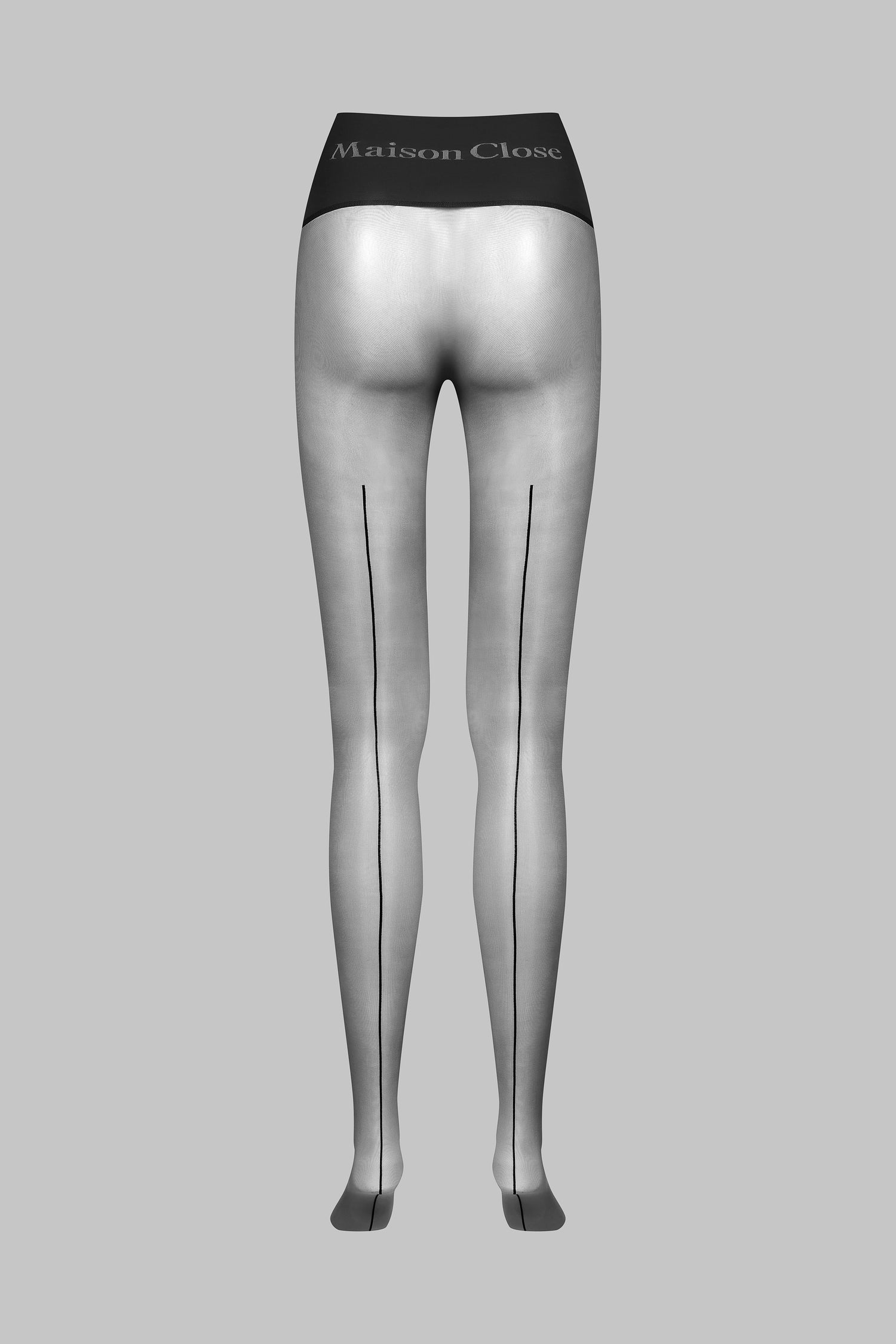 Signature back seamed seamless tights - Black - LEGWEAR