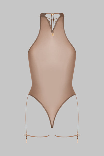 Halter Neck Thong Bodysuit - French Kiss Light