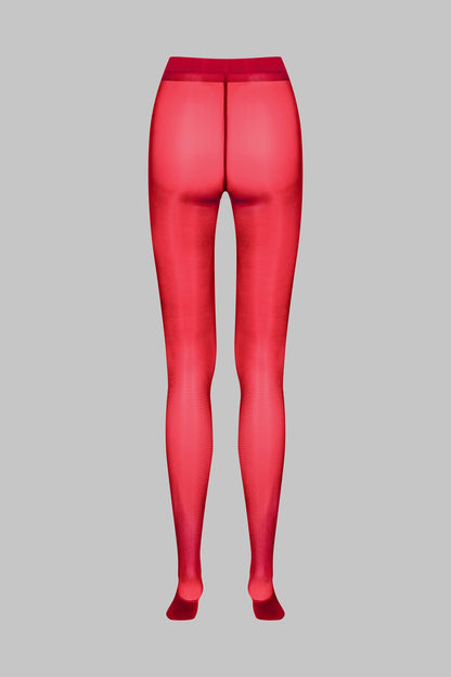 Collant Obsession 40D - Rouge - LEGWEAR