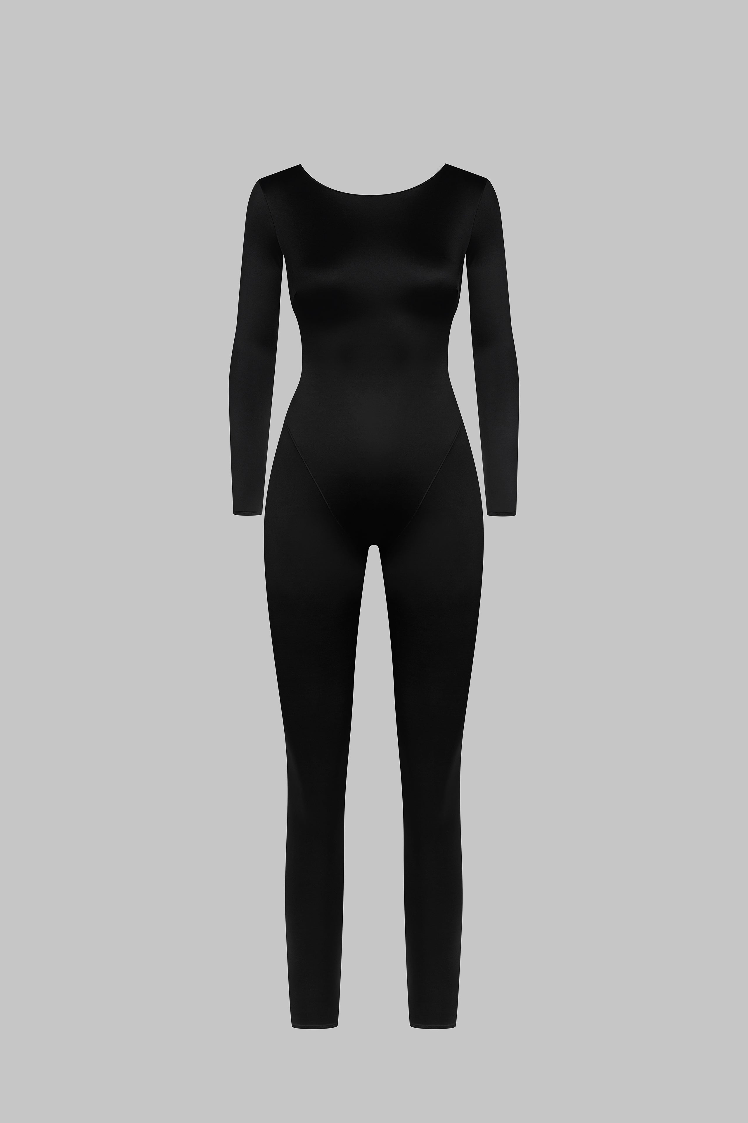 Open Back Long Sleeve Catsuit - French Kiss