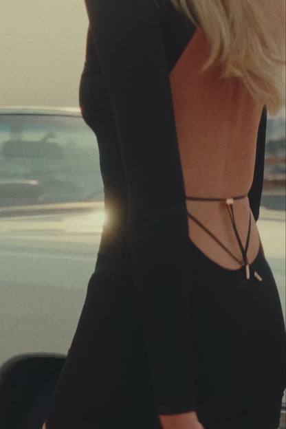 Short open back dress - French Kiss