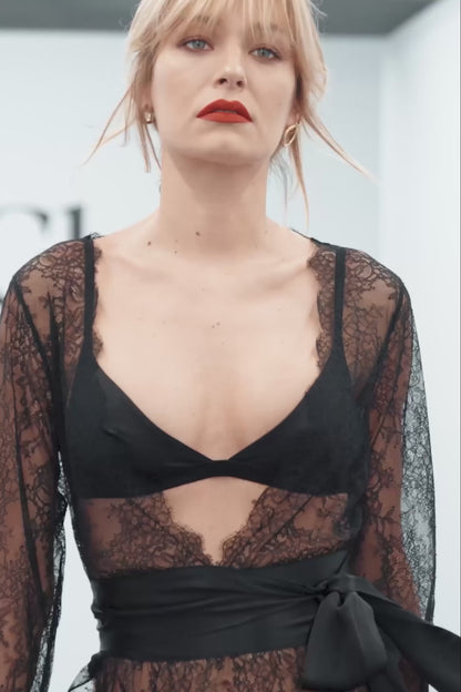 Robe longue cache-cœur - Rendez-Vous Privé