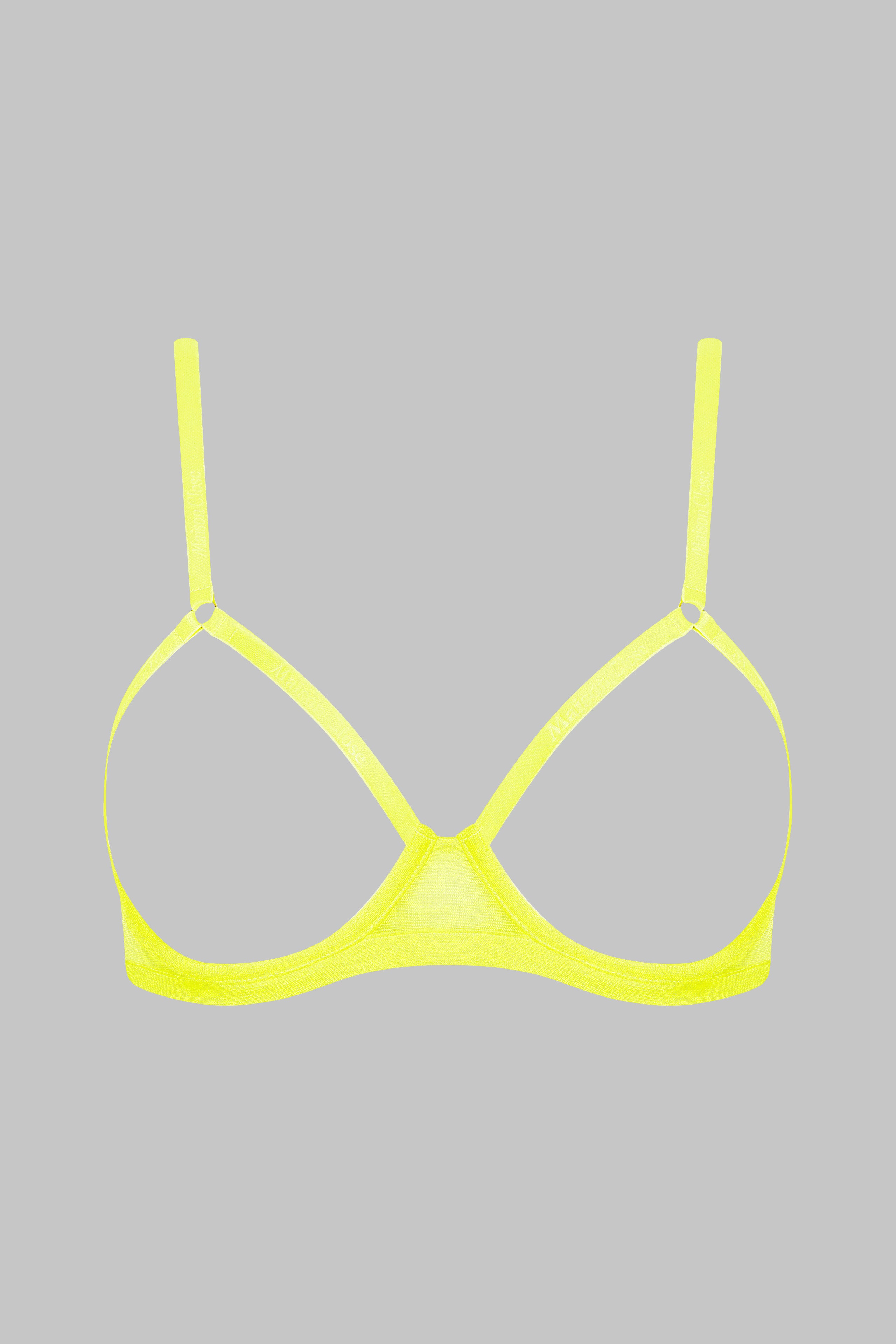 soutien-gorge-seins-nus-corps-a-corps-neon-jaune-fluo-or-maison-close