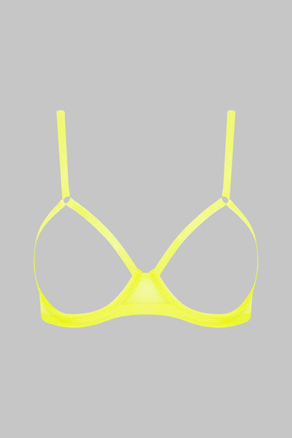 soutien-gorge-seins-nus-corps-a-corps-neon-jaune-fluo-or-maison-close
