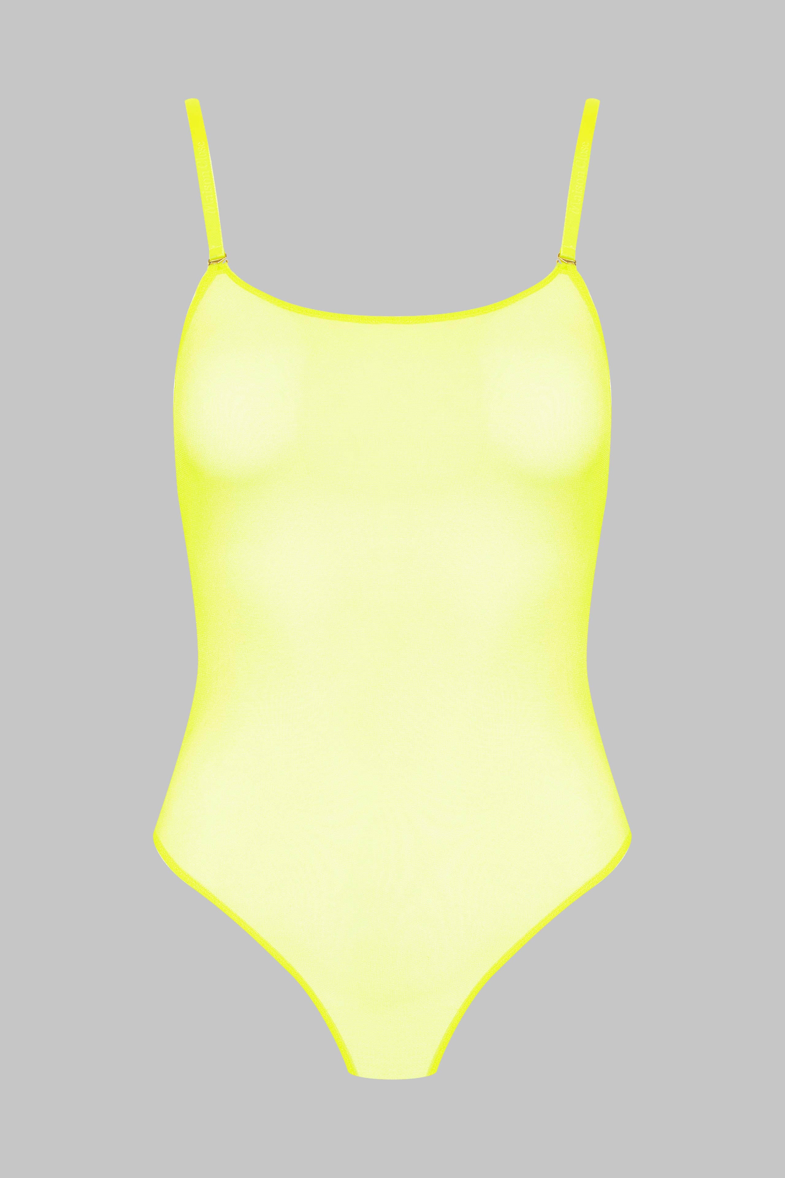MAISON CLOSE String taille haute - Corps à Corps - Jaune, Yellow Women's G- string