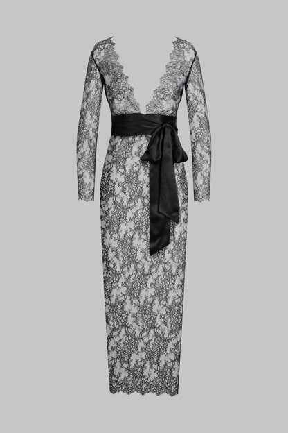 Robe longue cache-cœur - Rendez-Vous Privé