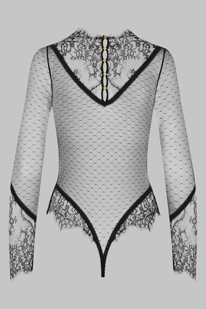 Lace veil string bodysuit - Inspiration Divine